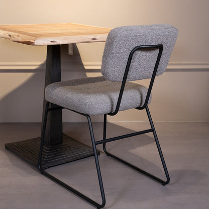 Eetkamerstoel Padola | Grijs Stof