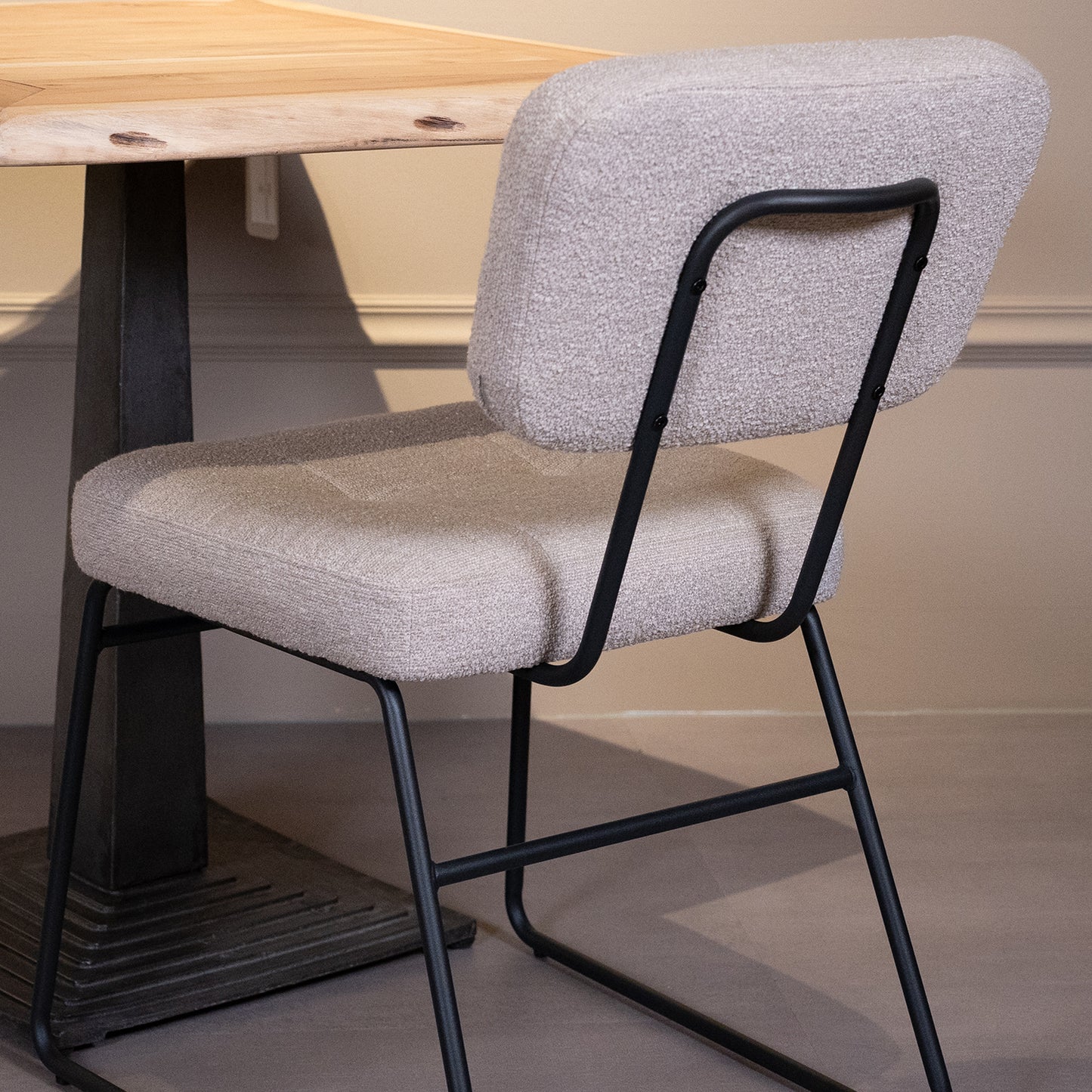 Eetkamerstoel Padola | Beige Stof