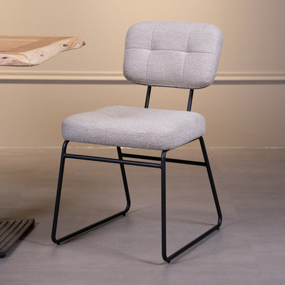 Eetkamerstoel Padola | Beige Stof