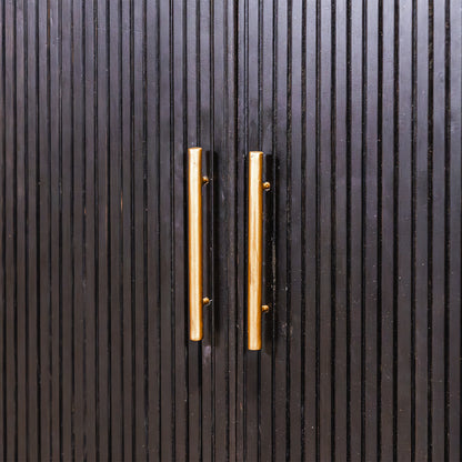 Buffetkast Rivello | Zwart Mangohout