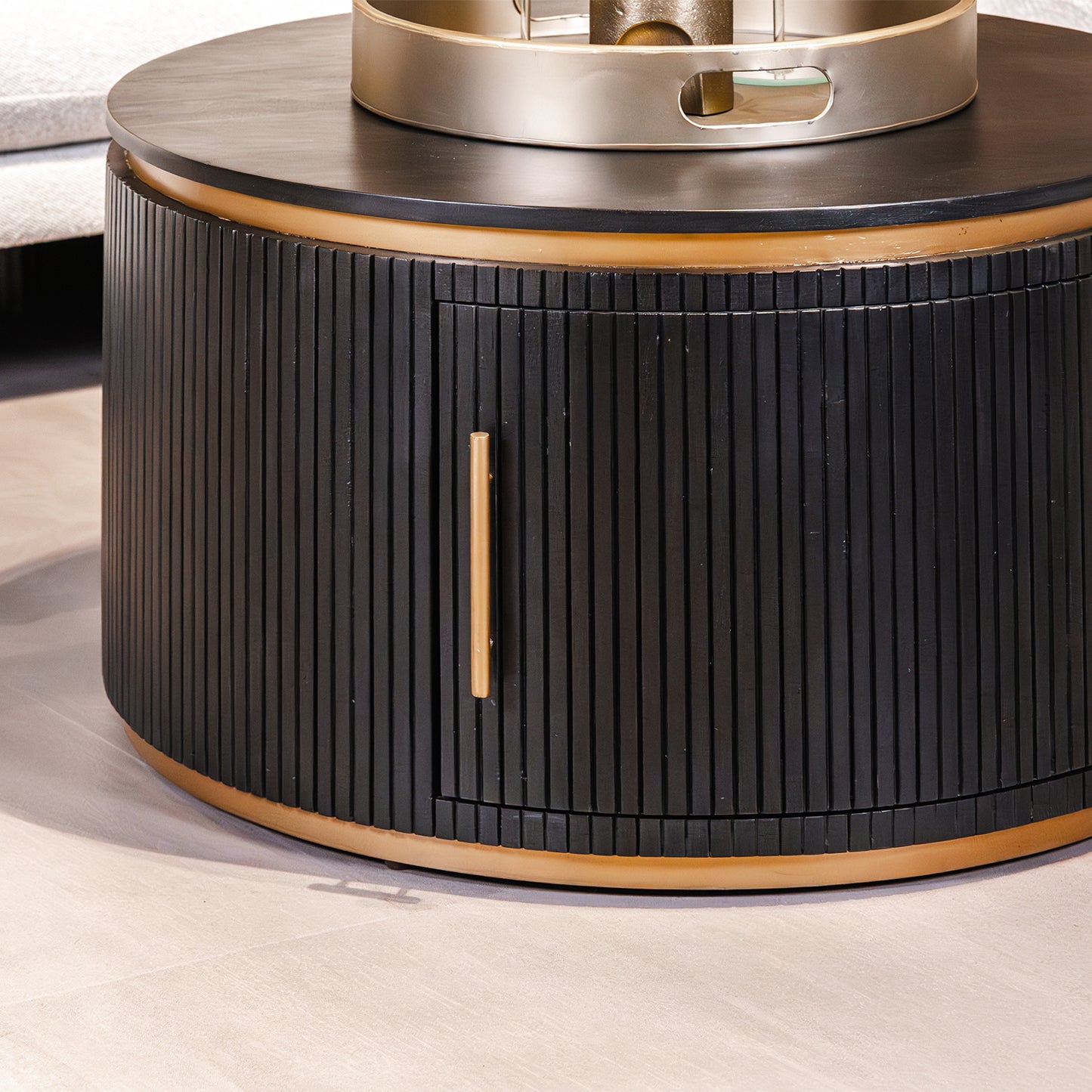 Salontafel Rivello | Zwart Mangohout