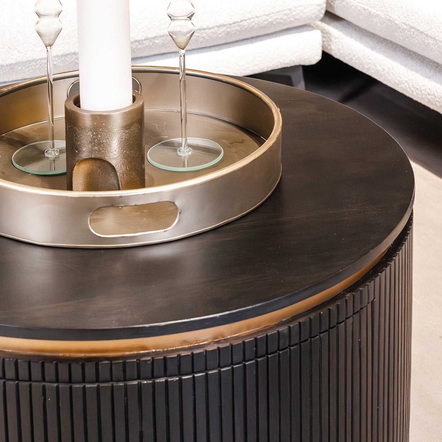 Salontafel Rivello | Zwart Mangohout