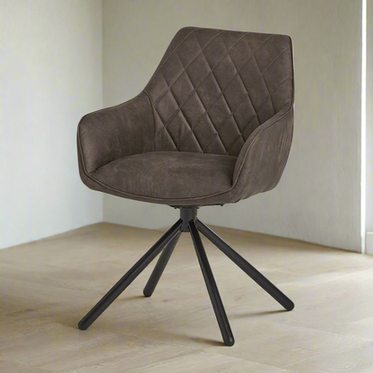 Eetkamerstoel Rebel | Grijs Stof