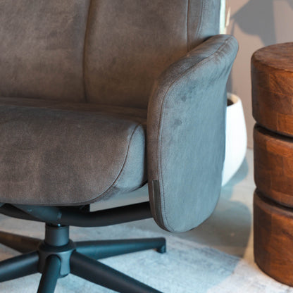 Relaxfauteuil Bergen | Antraciet Cosmo
