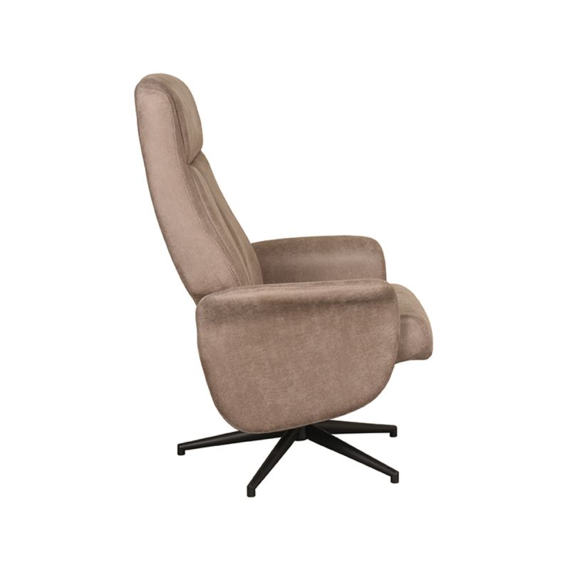 Relaxfauteuil Bergen | Taupe Micro Suede