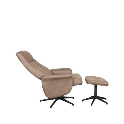 Relaxfauteuil Bergen | Taupe Micro Suede