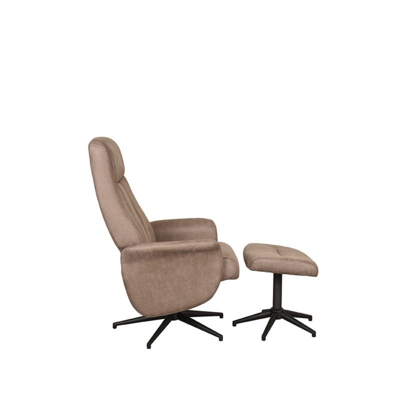 Relaxfauteuil Bergen | Taupe Micro Suede