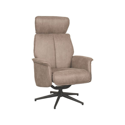Relaxfauteuil Verdal | Taupe Micro Suede