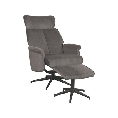 Relaxfauteuil Verdal | Grijs Micro Suede