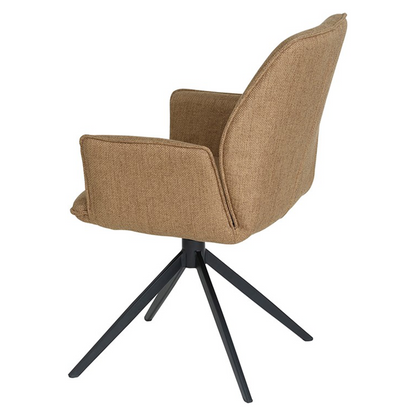 Eetkamerstoel Revi | Bruin Stof