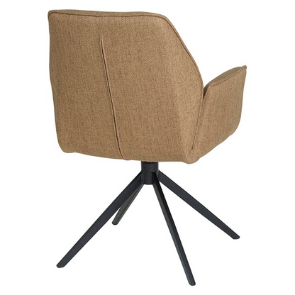 Eetkamerstoel Revi | Bruin Stof