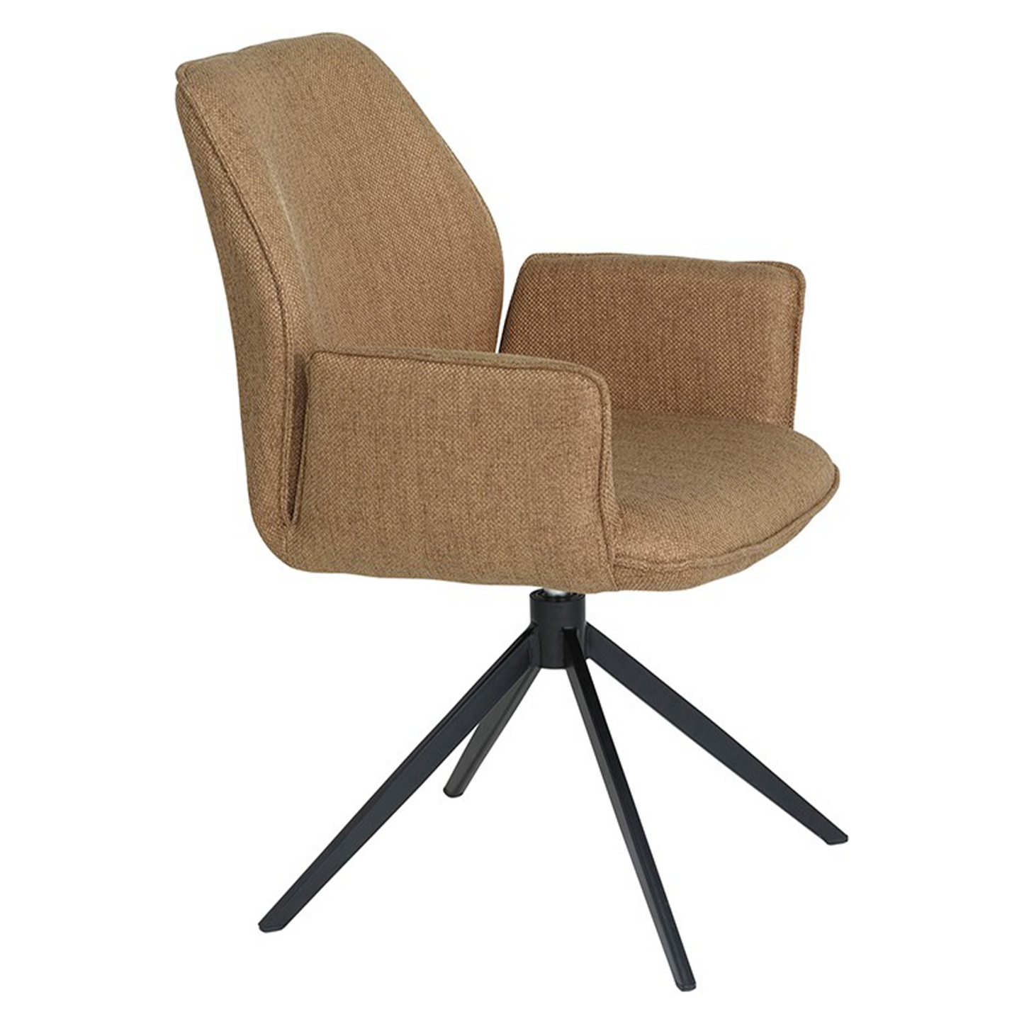 Eetkamerstoel Revi | Bruin Stof