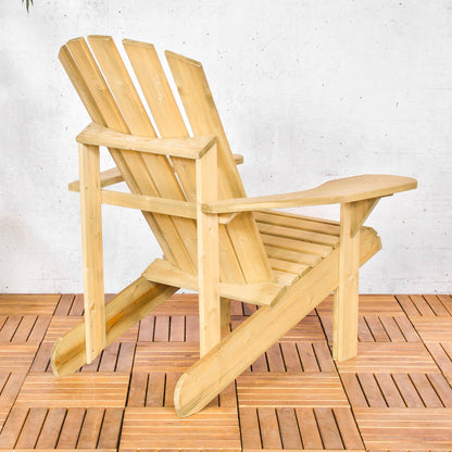 Loungestoel Canadian | Naturel Dennenhout