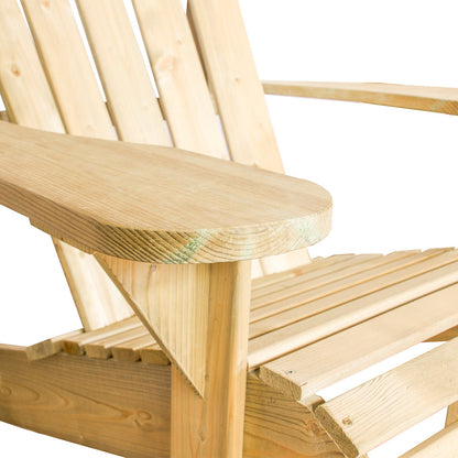 Loungestoel Canadian | Naturel Dennenhout