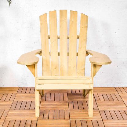 Loungestoel Canadian | Naturel Dennenhout
