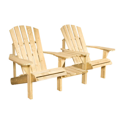 Loungestoelset Canadian | Naturel Dennenhout