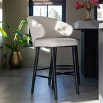 Barstoel Indigo | Wit Bouclé