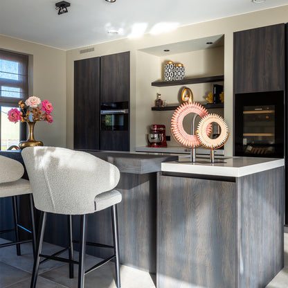 Barstoel Indigo | Wit Bouclé