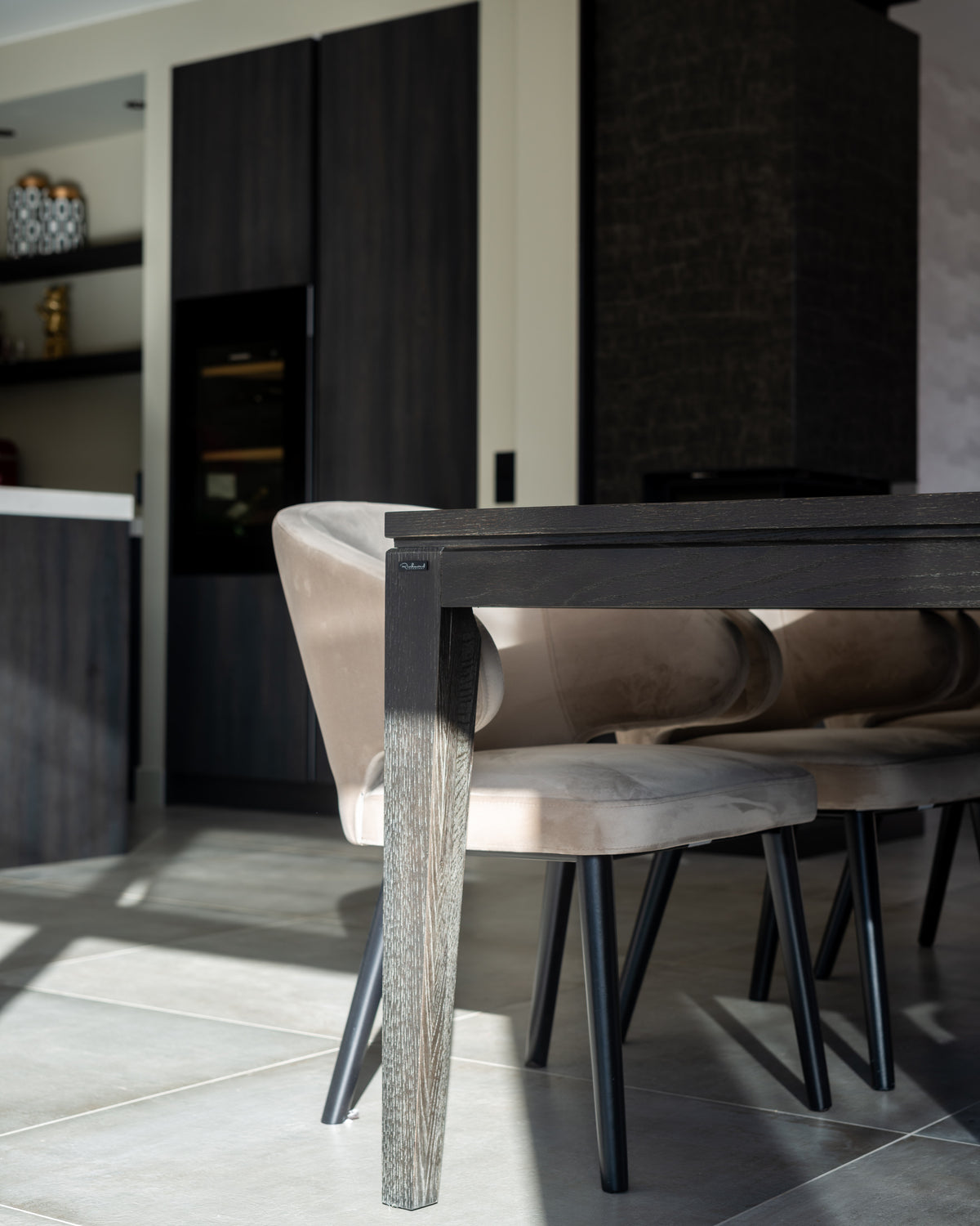 Barstoel Indigo | Kookeiland of Bartafel | Khaki Velvet