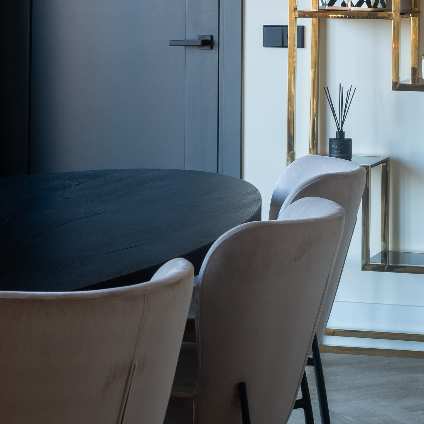 Eetkamerstoel Darby | Khaki Velvet