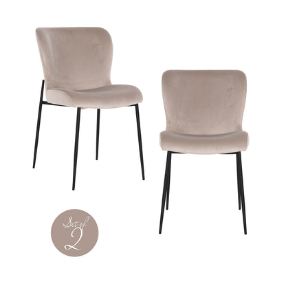 Eetkamerstoel Darby | Khaki Velvet