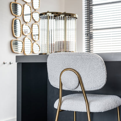 Barkruk Xenia | Kookeiland of Bartafel | Wit Bouclé