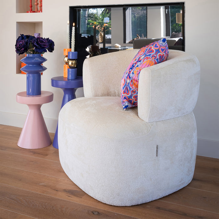 Fauteuil Donna | Wit Stof
