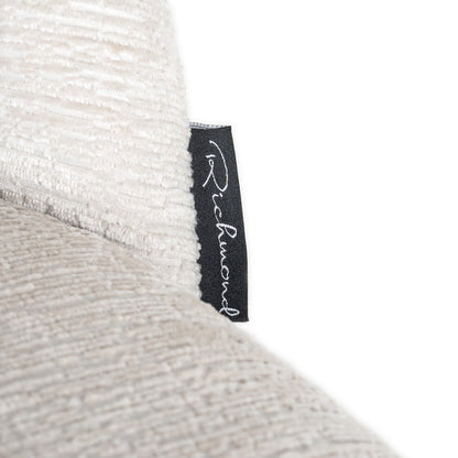 Eetkamerstoel Alyssa cream fusion, detail van het materiaal