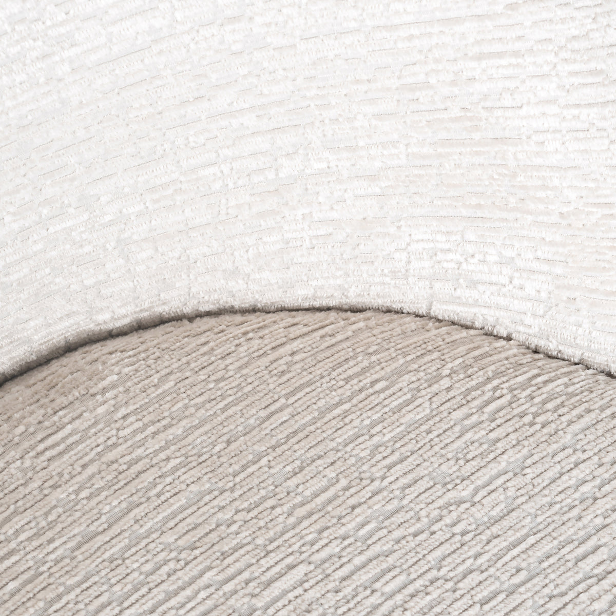 Eetkamerstoel Alyssa cream fusion, detail van het materiaal