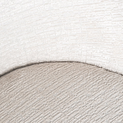 Eetkamerstoel Alyssa cream fusion, detail van het materiaal