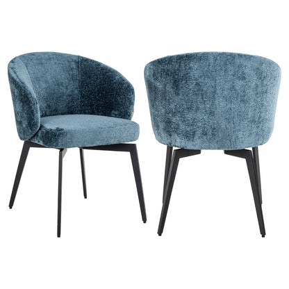 Eetkamerstoel Amphara | Blue Chenille