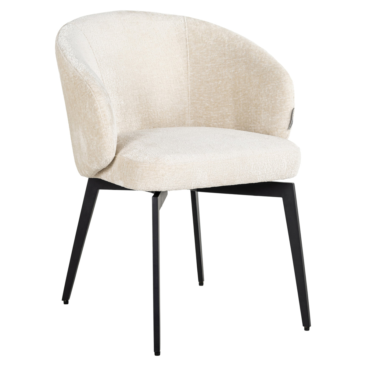 Eetkamerstoel Amphara | White Chenille