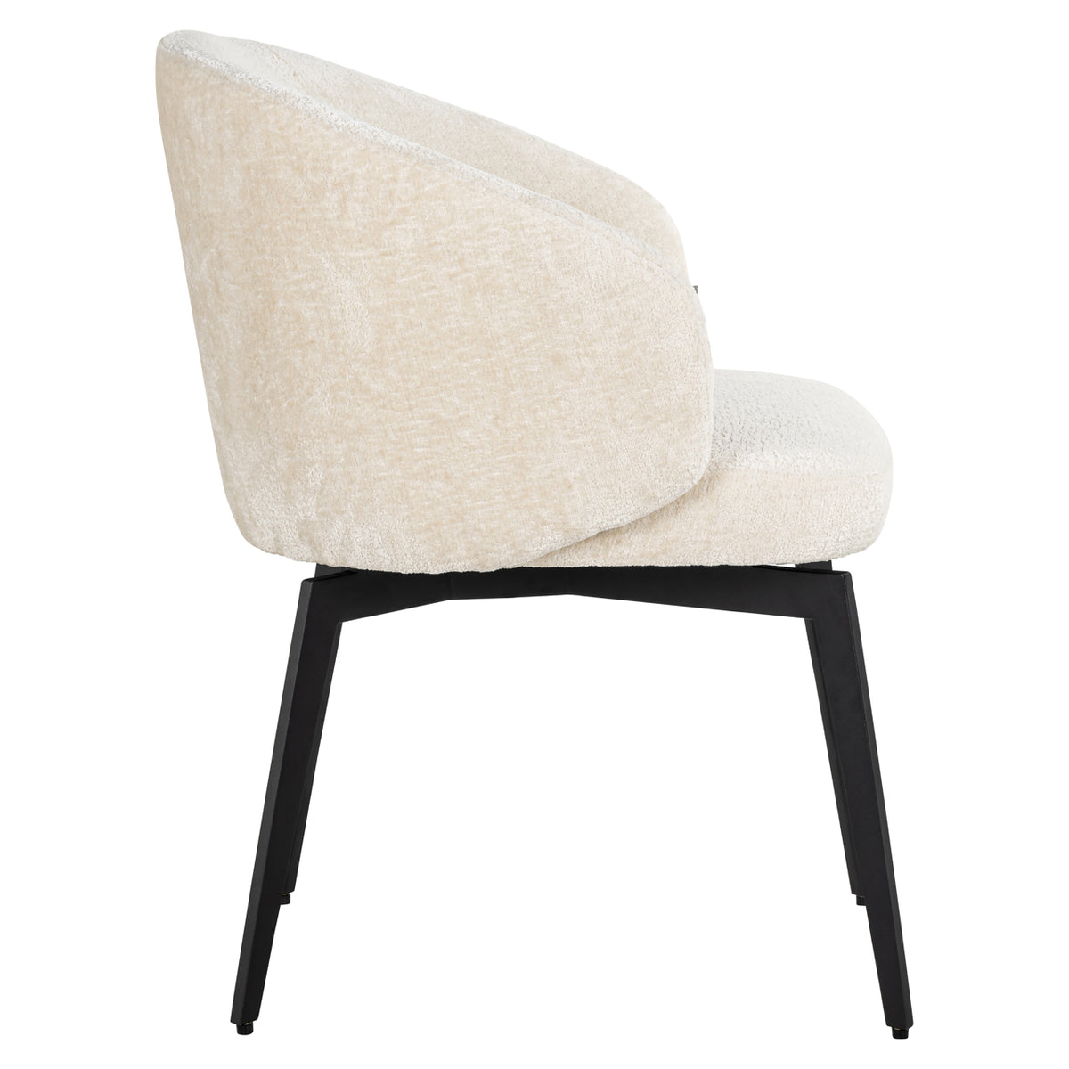 Eetkamerstoel Amphara | White Chenille