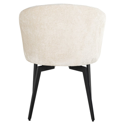 Eetkamerstoel Amphara | White Chenille