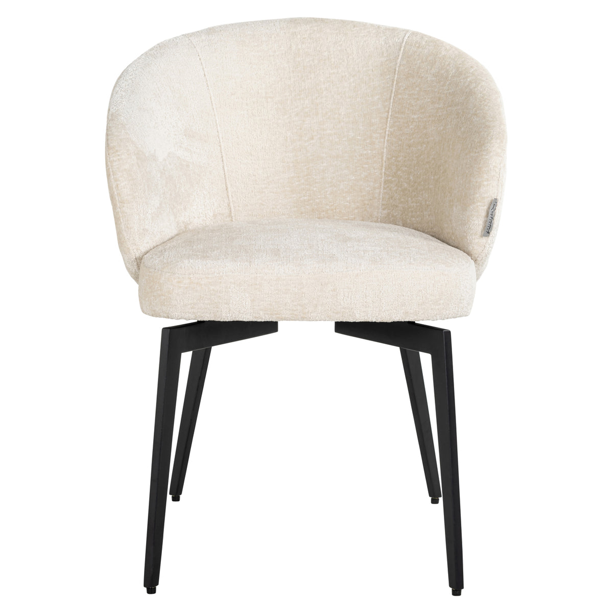 Eetkamerstoel Amphara | White Chenille