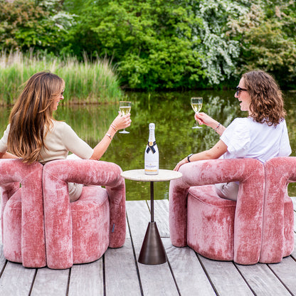 Fauteuil Dana | Roze Stof