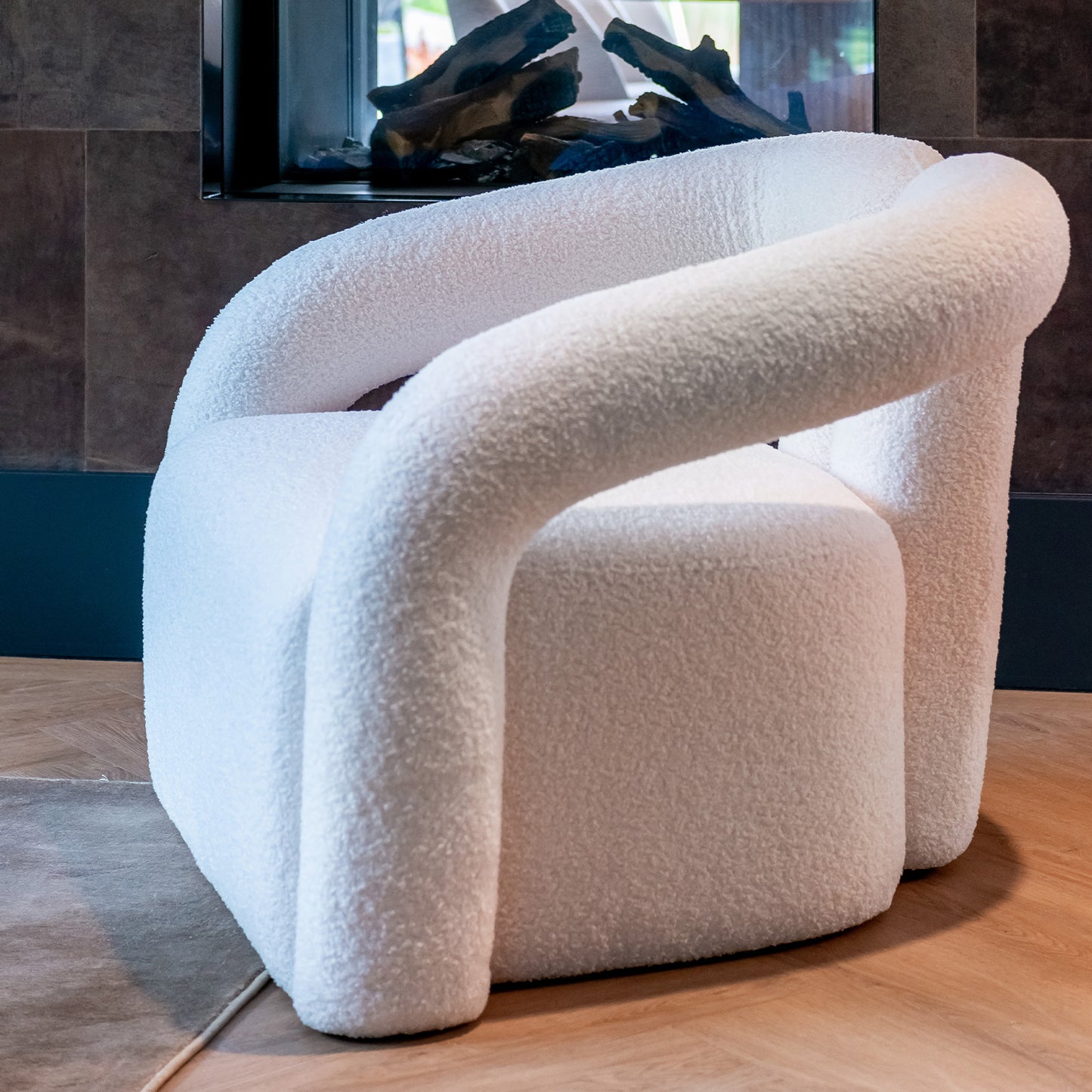 Fauteuil Dana | Wit Stof