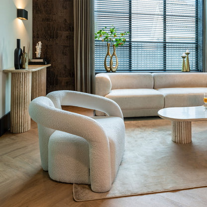 Fauteuil Dana | Wit Stof