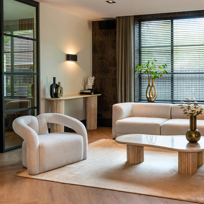 Fauteuil Dana | Wit Stof