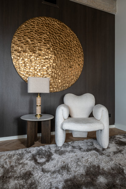 Wandtafel Mayfield wit marmer in een interieur