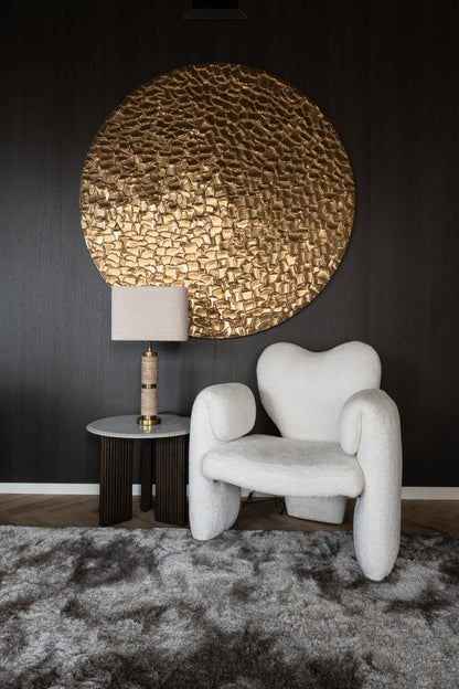 Wandtafel Mayfield wit marmer in een interieur