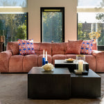 Bank Charelle | Roze Stof