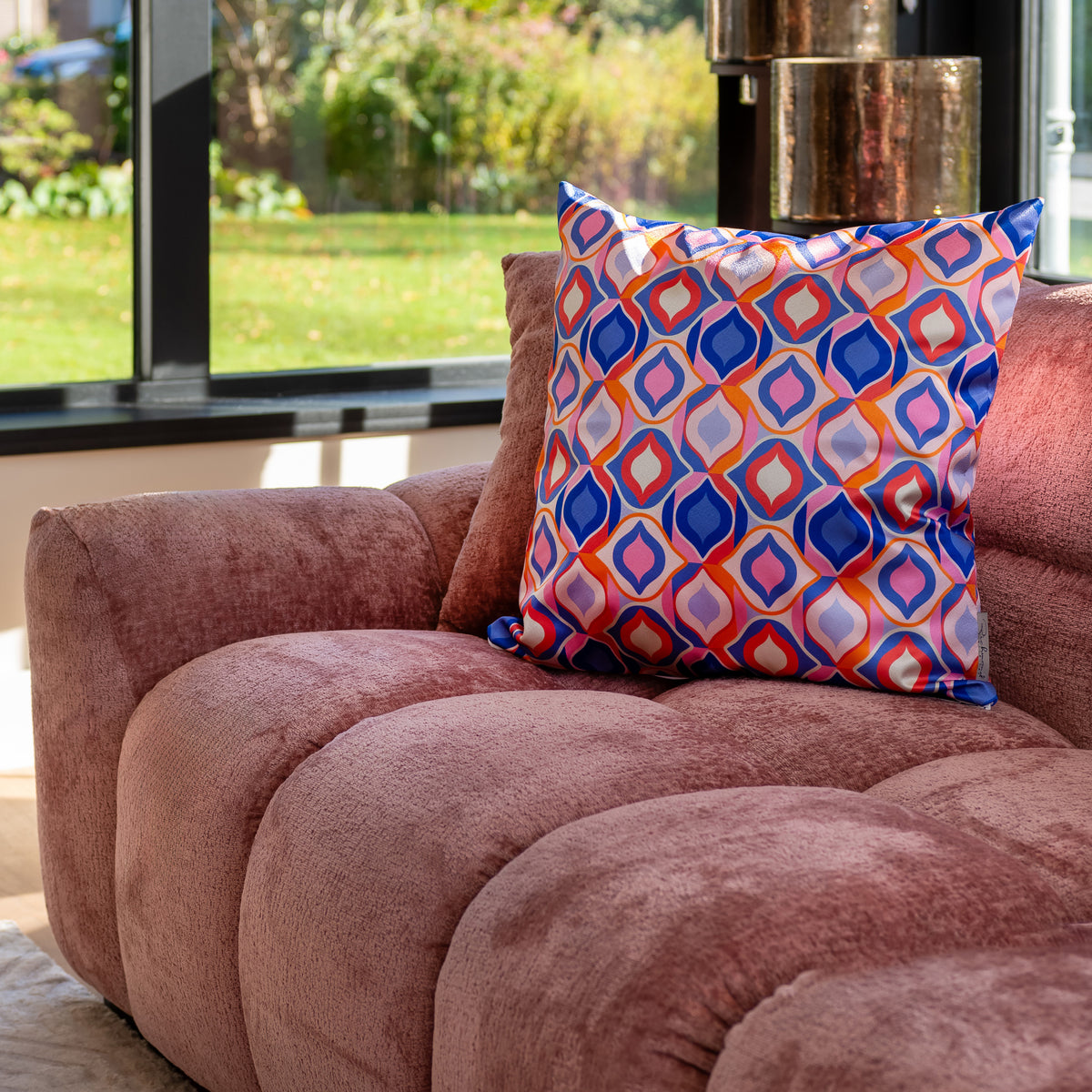 Bank Charelle | Roze Stof