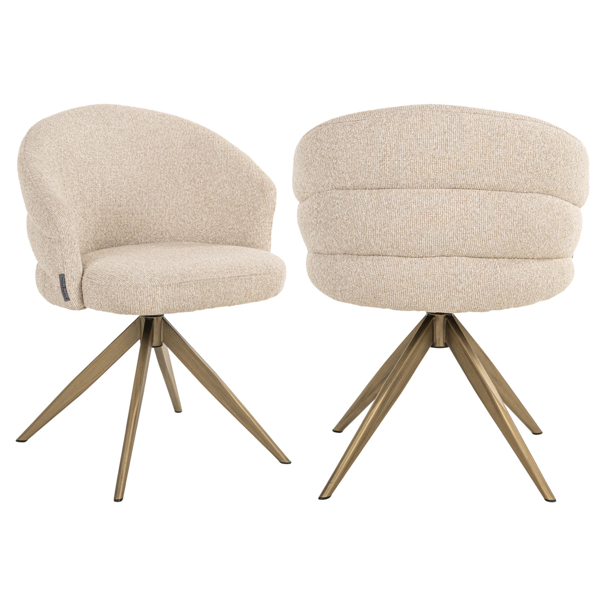 Eetkamerstoel Zendaya | Beige Stof