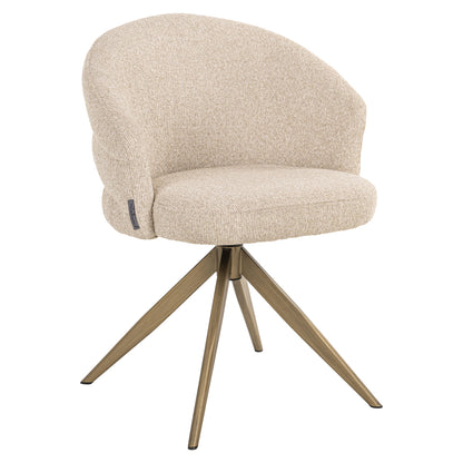 Eetkamerstoel Zendaya | Beige Stof