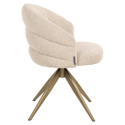 Eetkamerstoel Zendaya | Beige Stof