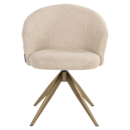 Eetkamerstoel Zendaya | Beige Stof