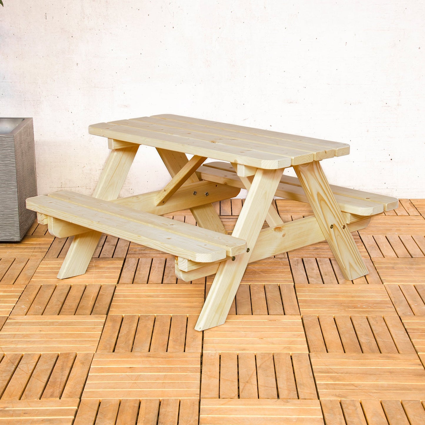 Kinderpicknicktafel Jimmy | Naturel Dennenhout