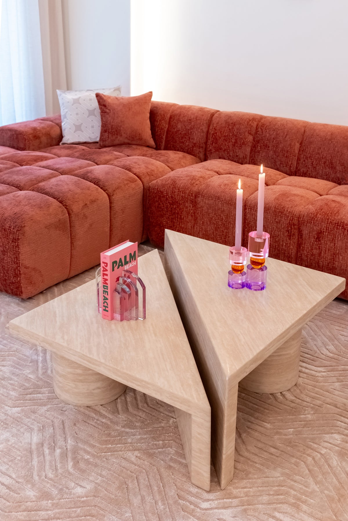 Salontafel Fictus beige travertin
