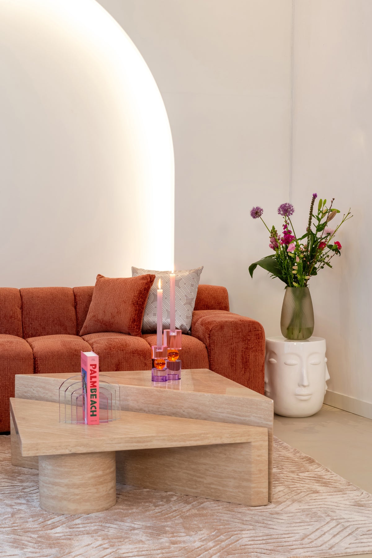Salontafel Fictus beige travertin